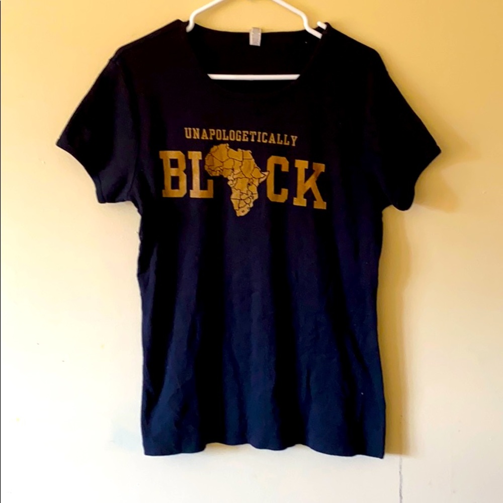 Bella Unapologetically black tee